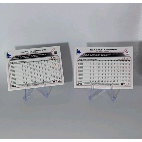 2 Topps Chrome Clayton Kershaw Cards - Sepia REFRACTOR And Base Topps Chrome... - Picture 4 of 5